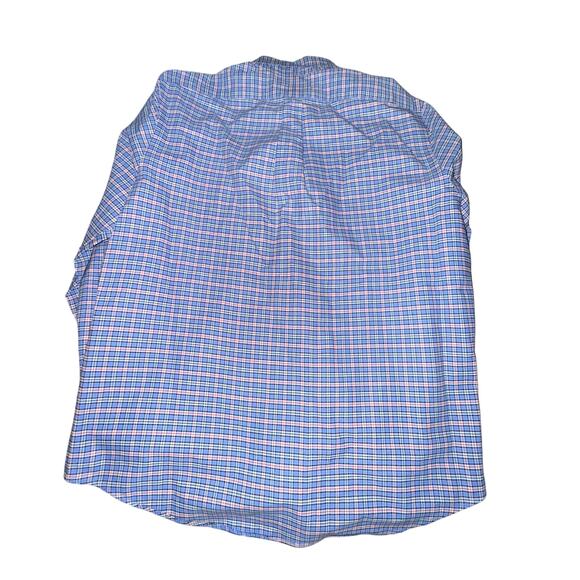 Ralph Lauren Button Front Shirt Men's Size XL Blue Plaid L/S Embroidered Pony - Picture 5 of 7